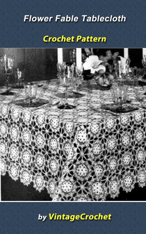 Produktbild: Flower Fable Tablecloth Crochet Pattern