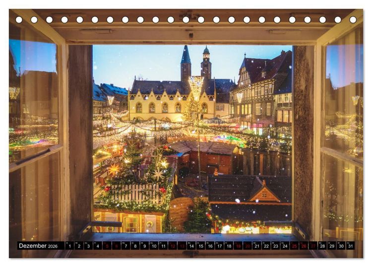 Produktbild: Weltkulturerbe Goslar (Tischkalender 2026 DIN A5 quer), CALVENDO Monatskalender