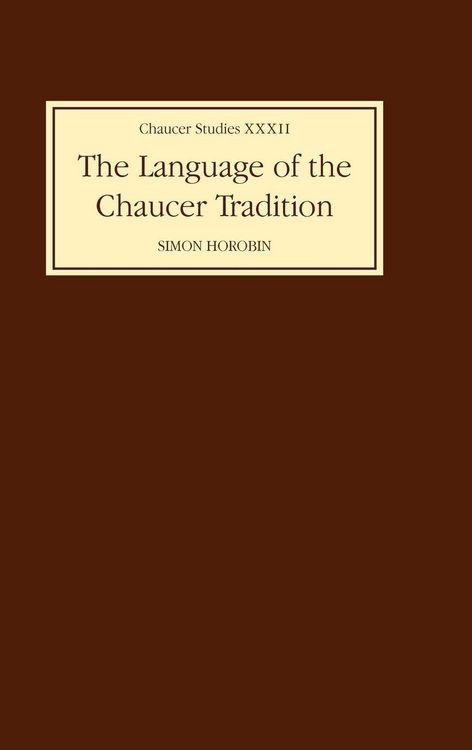 Produktbild: The Language of the Chaucer Tradition