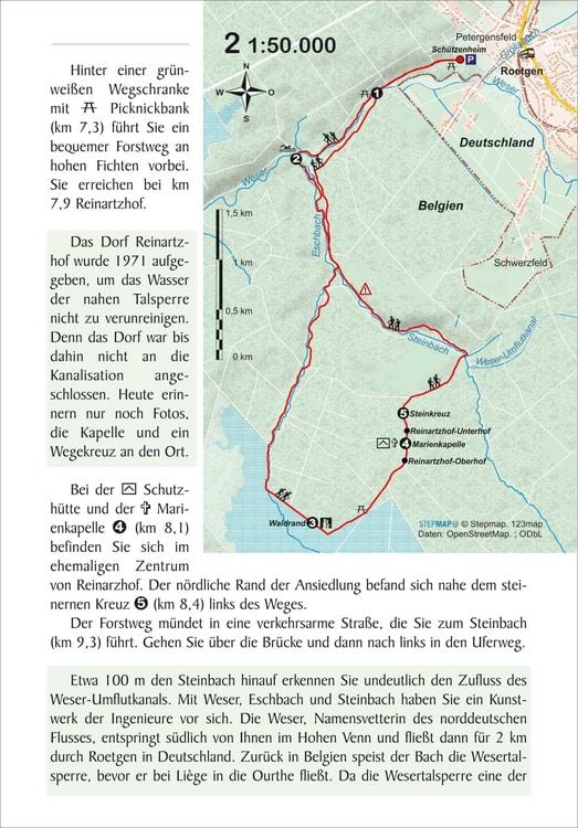 Produktbild: Belgische Ardennen 27 Wanderungen durch Flusst&auml;ler, Moore und W&auml;lder