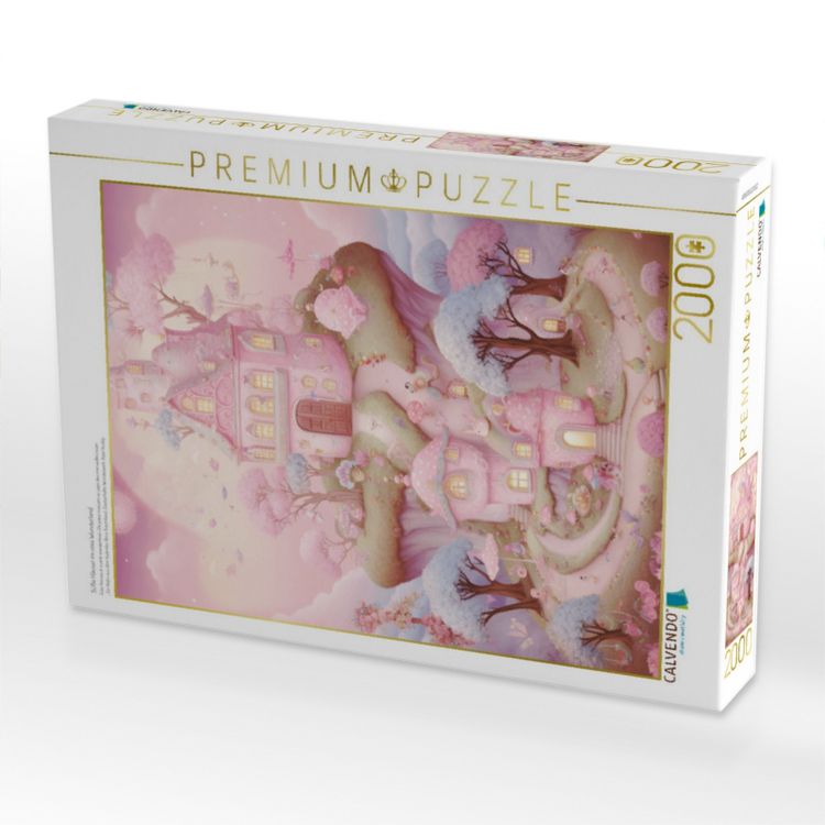 Produktbild: CALVENDO Puzzle S&uuml;&szlig;e H&auml;user im rosa Wunderland | 2000 Teile Lege-Gr&ouml;&szlig;e 90x67cm Foto-Puzzle f&uuml;r gl&uuml;ckliche Stunden