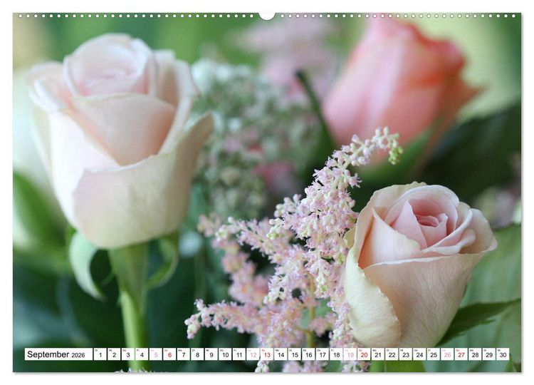 Produktbild: Blumenpracht - Bl&uuml;ten und Str&auml;u&szlig;e (hochwertiger Premium Wandkalender 2026 DIN A2 quer), Kunstdruck in Hochglanz