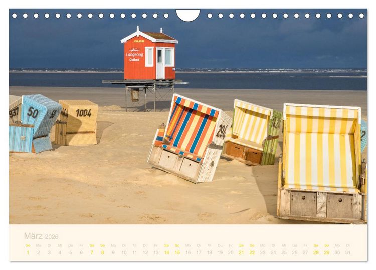 Produktbild: Traumstr&auml;nde der Nordsee (Wandkalender 2026 DIN A4 quer), CALVENDO Monatskalender