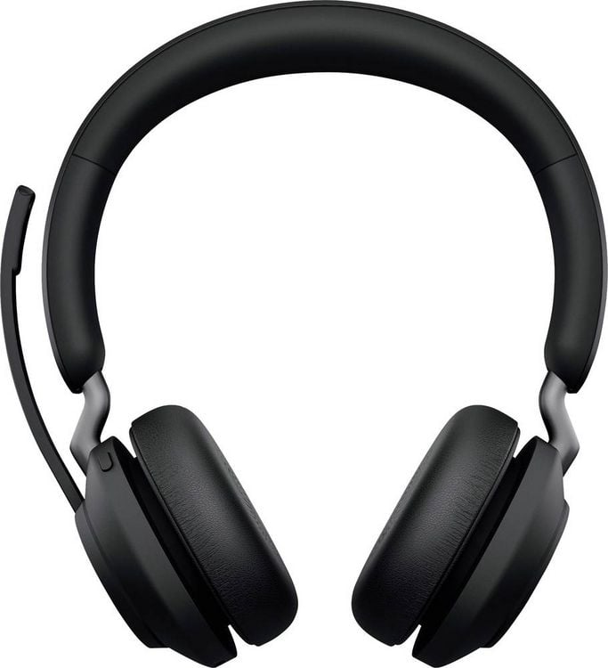 Produktbild: Jabra Evolve2 65 UC On Ear Headset Bluetooth&reg; Stereo Schwarz Lautst&auml;rkeregelung, Batterieladeanzeige, Mikrofon-Stummschaltung Telefon
