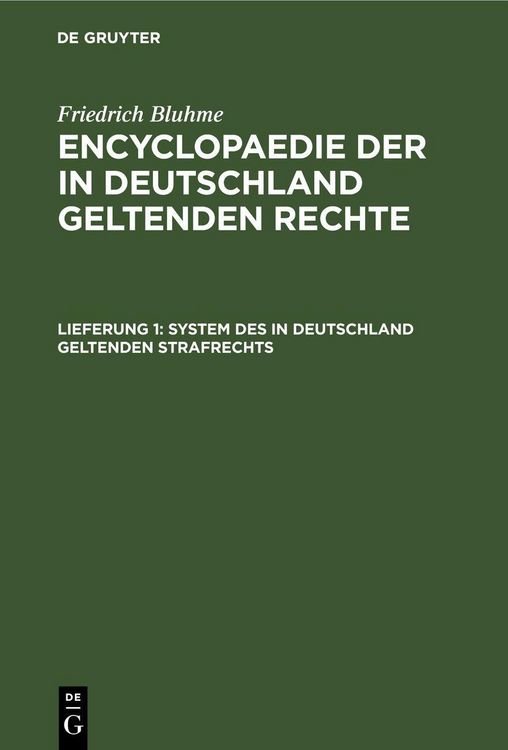 Produktbild: System des in Deutschland geltenden Strafrechts