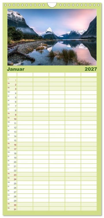 Produktbild: Familienplaner 2027 - Magische Natur - Unsere sch&ouml;ne Welt mit 5 Spalten (Wandkalender, 21 x 45 cm) CALVENDO