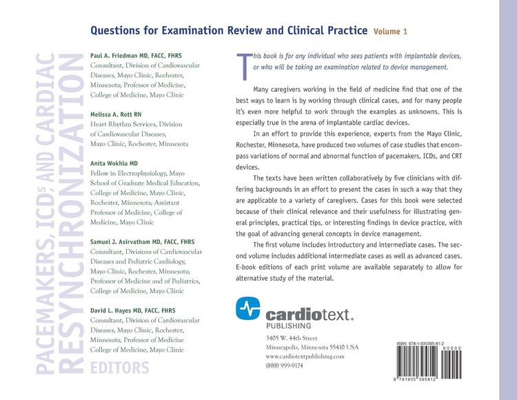 Produktbild: A Case-Based Approach to Pacemakers, ICDs, and Cardiac Resynchronization, Vol. 1