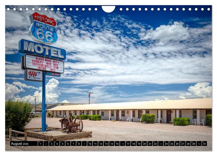 Produktbild: Go west Route 66 (Wandkalender 2026 DIN A4 quer), CALVENDO Monatskalender