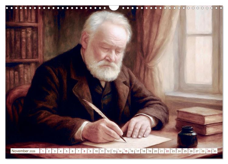 Produktbild: Victor Hugo (Wandkalender 2026 DIN A3 quer), CALVENDO Monatskalender