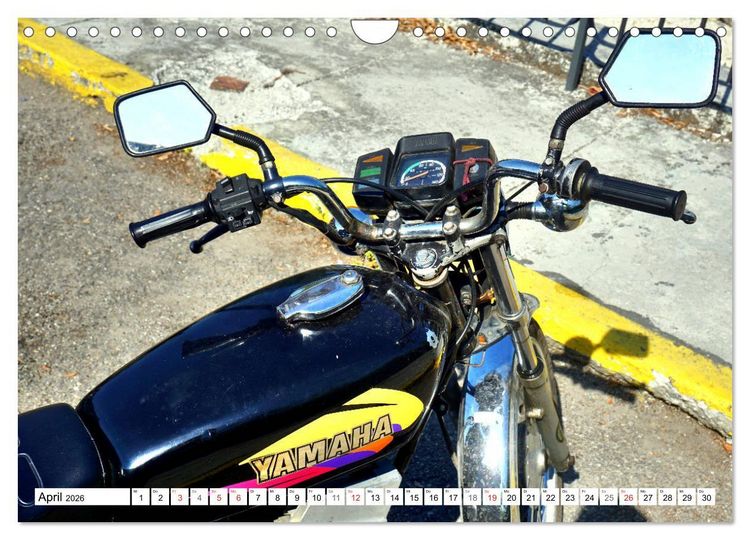 Produktbild: Zweirad Nostalgie - YAMAHA in Kuba (Wandkalender 2026 DIN A4 quer), CALVENDO Monatskalender