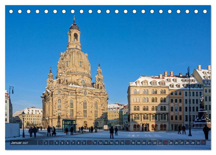 Produktbild: Dresden, ein Jahr an der Elbe (Tischkalender 2027 DIN A5 quer), CALVENDO Monatskalender