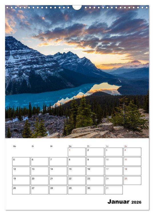 Produktbild: Mein Sch&ouml;nes Kanada (Wandkalender 2026 DIN A3 hoch), CALVENDO Monatskalender