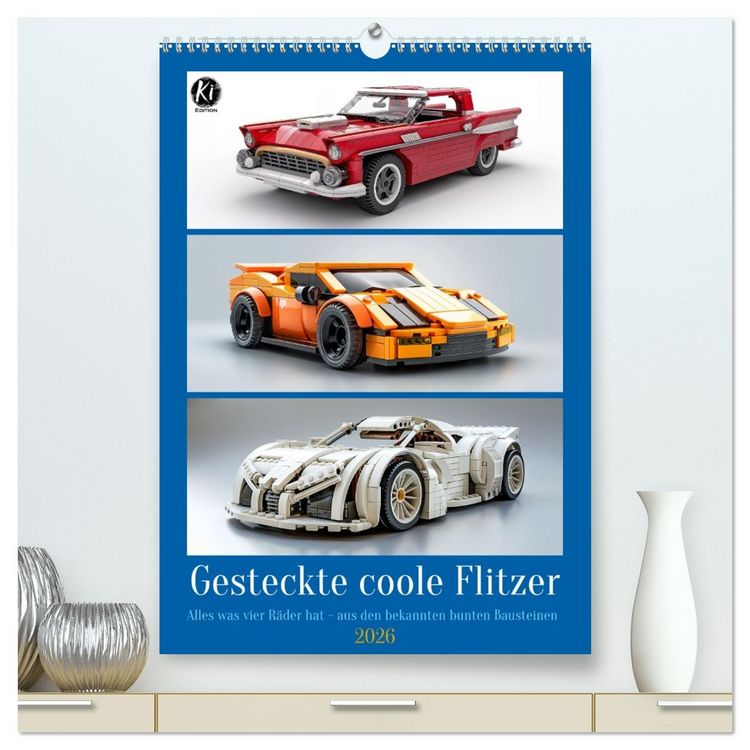 Produktbild: Gesteckte coole Flitzer (hochwertiger Premium Wandkalender 2026 DIN A2 hoch), Kunstdruck in Hochglanz