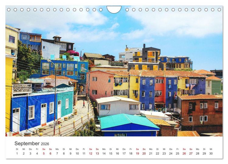 Produktbild: Chile - Das langgestreckte Land. (Wandkalender 2026 DIN A4 quer), CALVENDO Monatskalender