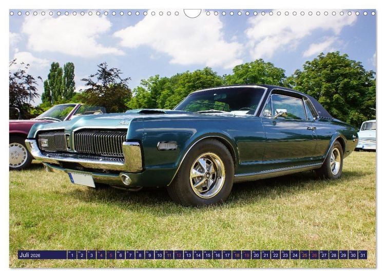 Produktbild: Damals war's - Oldtimer der F&uuml;nfziger bis Achtziger Jahre (Wandkalender 2026 DIN A3 quer), CALVENDO Monatskalender