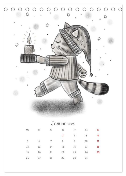 Produktbild: LEOPOLD DER DRITTE - Ein unglaublich liebenswerter Kater (Tischkalender 2026 DIN A5 hoch), CALVENDO Monatskalender
