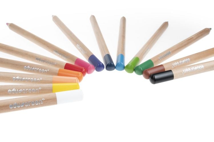 Produktbild: eduGREEN&reg; Dreikant Buntstifte, 12er Set