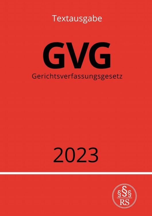 Produktbild: Gerichtsverfassungsgesetz - GVG 2023