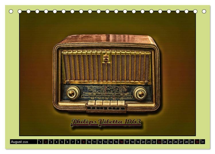 Produktbild: RADIO LEGENDEN (Tischkalender 2026 DIN A5 quer), CALVENDO Monatskalender