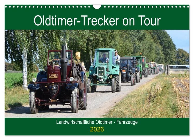 Produktbild: Oldtimer-Trecker on Tour (Wandkalender 2026 DIN A3 quer), CALVENDO Monatskalender