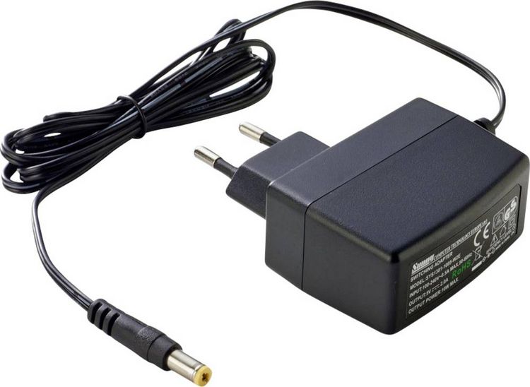 Produktbild: Dehner Elektronik SYS 1381N-1212-W2E Euro (Europe 2.5x5.5x11-S) 2wc 1.4m AC/DC Tisch- und Steckernetzteil 12 V/DC 1 A 12 W Stabilisiert