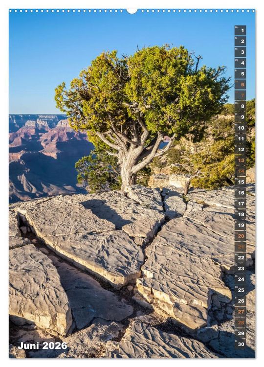 Produktbild: GRAND CANYON Imposante Aussichten (hochwertiger Premium Wandkalender 2026 DIN A2 hoch), Kunstdruck in Hochglanz