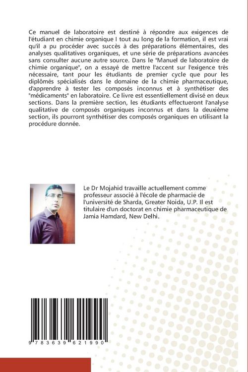 Produktbild: Manuel de laboratoire de chimie organique I