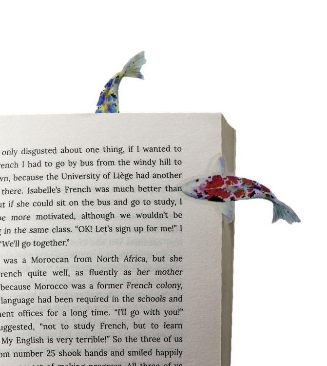 Produktbild: Stikki Marks Mini-Lesezeichen &bdquo;Koi Fish&ldquo; &ndash; 30 selbsthaftende Marker