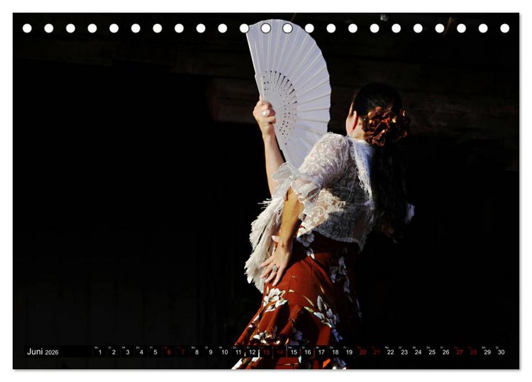 Produktbild: Flamenco. Spanischer Tanz (Tischkalender 2026 DIN A5 quer), CALVENDO Monatskalender