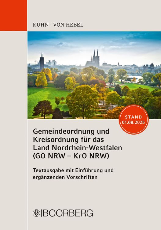 Produktbild: Gemeindeordnung und Kreisordnung f&uuml;r das Land Nordrhein-Westfalen (GO NRW - KrO NRW)