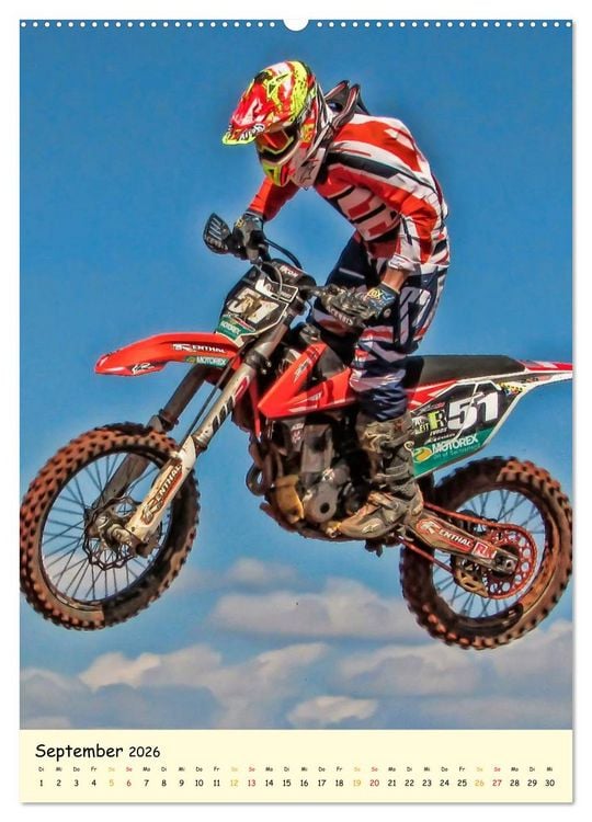 Produktbild: Motocross - einfach cool (hochwertiger Premium Wandkalender 2026 DIN A2 hoch), Kunstdruck in Hochglanz
