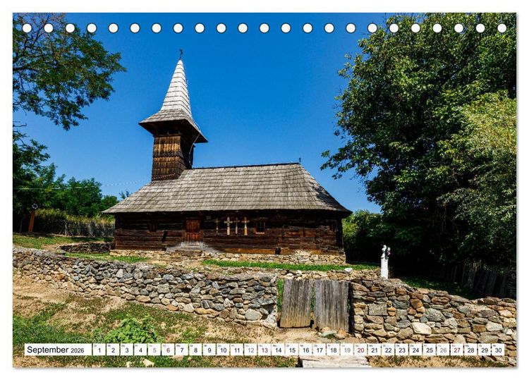 Produktbild: Kirchen und Kl&ouml;ster in Rum&auml;nien (Tischkalender 2026 DIN A5 quer), CALVENDO Monatskalender