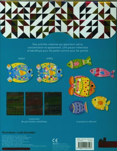 Produktbild: Gommettes m&eacute;tallis&eacute;es poissons d'avril
