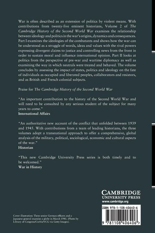 Produktbild: The Cambridge History of the Second World War