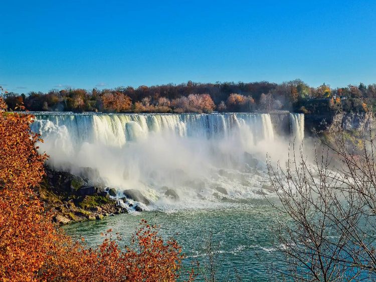 Produktbild: CALVENDO Puzzle Niagaraf&auml;lle - American Falls und Horseshoe Fall | 1000 Teile Lege-Gr&ouml;&szlig;e 64x48cm Foto-Puzzle f&uuml;r gl&uuml;ckliche Stunden