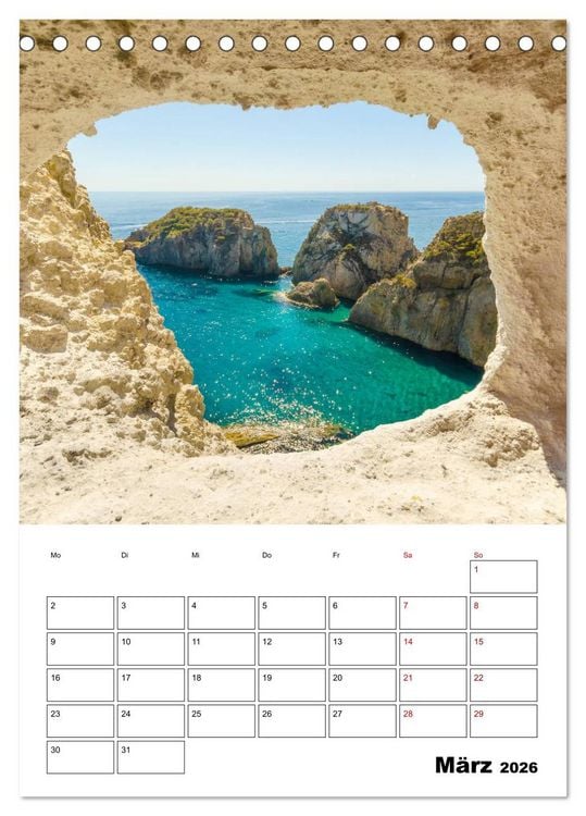 Produktbild: Insel Ponza - Italien (Tischkalender 2026 DIN A5 hoch), CALVENDO Monatskalender