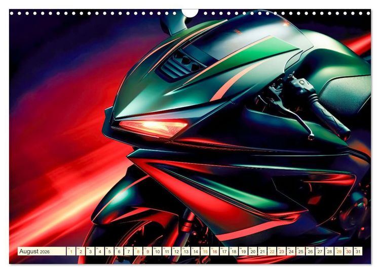 Produktbild: Blickpunkt Motorrad Sch&ouml;nheit im Design (Wandkalender 2026 DIN A3 quer), CALVENDO Monatskalender