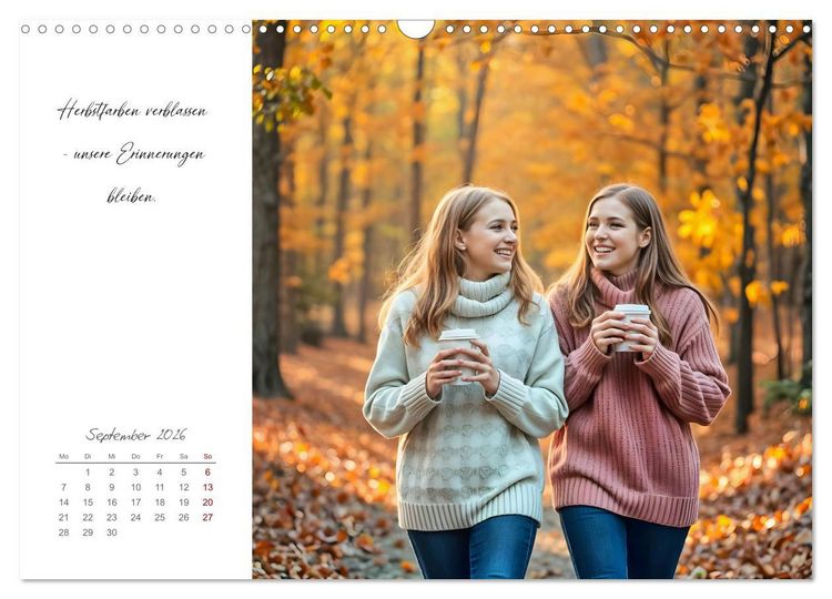 Produktbild: Schwesterzeit - Mit dir ist jeder Tag besonders (Wandkalender 2026 DIN A3 quer), CALVENDO Monatskalender