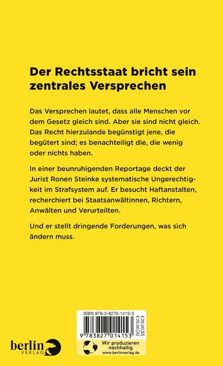 Produktbild: Vor dem Gesetz sind nicht alle gleich