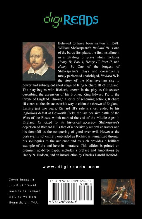 Produktbild: Richard III (Annotated by Henry N. Hudson with an Introduction by Charles Harold Herford)