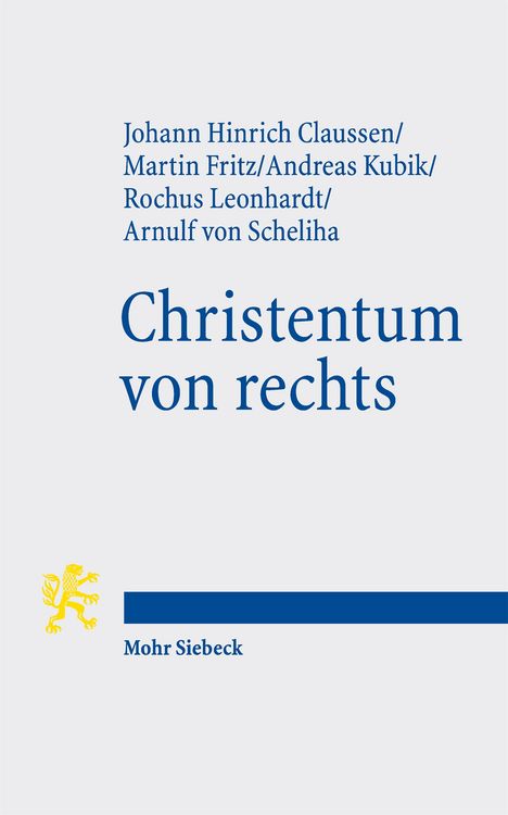 Produktbild: Claussen, J: Christentum von rechts