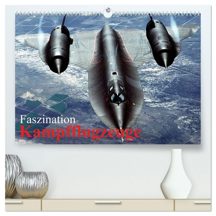Produktbild: Faszination Kampfflugzeuge (hochwertiger Premium Wandkalender 2026 DIN A2 quer), Kunstdruck in Hochglanz