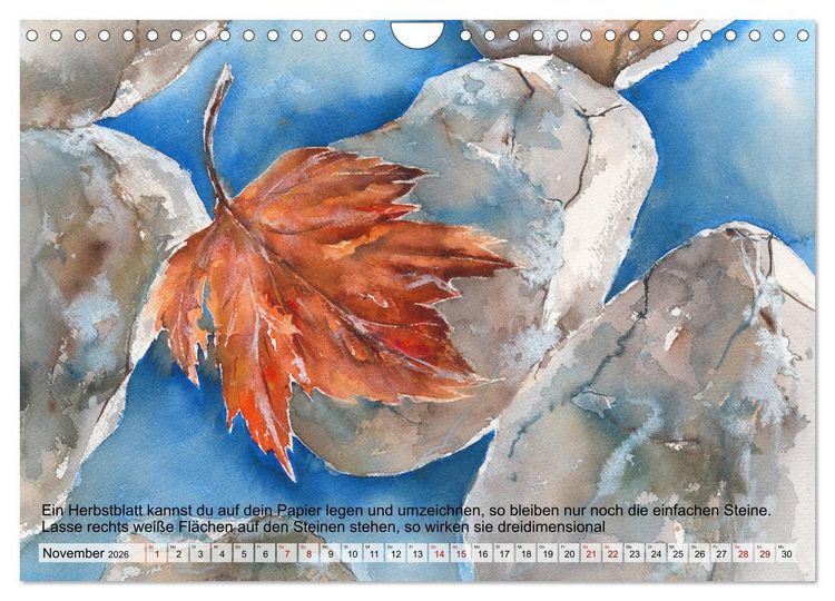 Produktbild: Mal mal Aquarell (Wandkalender 2026 DIN A4 quer), CALVENDO Monatskalender
