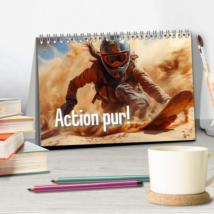 Produktbild: Action pur - atemberaubende Hobbys (Tischkalender 2027 DIN A5 quer), CALVENDO Monatskalender