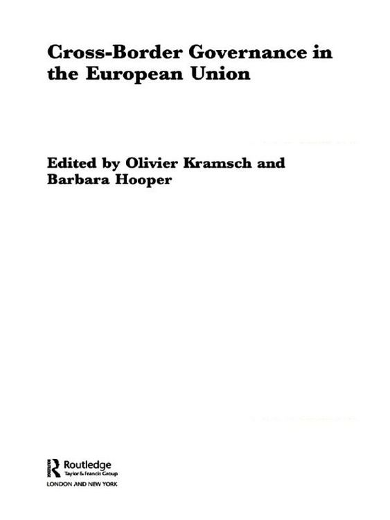 Produktbild: Cross-Border Governance in the European Union