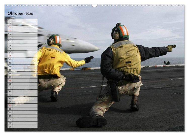 Produktbild: Luftwaffe. Kampfflugzeuge der USA (Wandkalender 2026 DIN A2 quer), CALVENDO Monatskalender