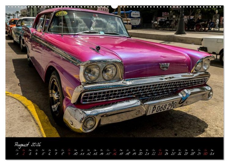 Produktbild: Kubas Klassische Automobile 2026 (Wandkalender 2026 DIN A2 quer), CALVENDO Monatskalender