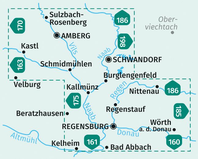 Produktbild: Regensburg, Amberg, Schwandorf