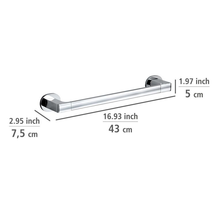 Produktbild: UV-Loc&reg; Badetuchstange Uno Mod. Maribor 40 cm, Befestigen ohne Bohren mit innovativem Klebesystem