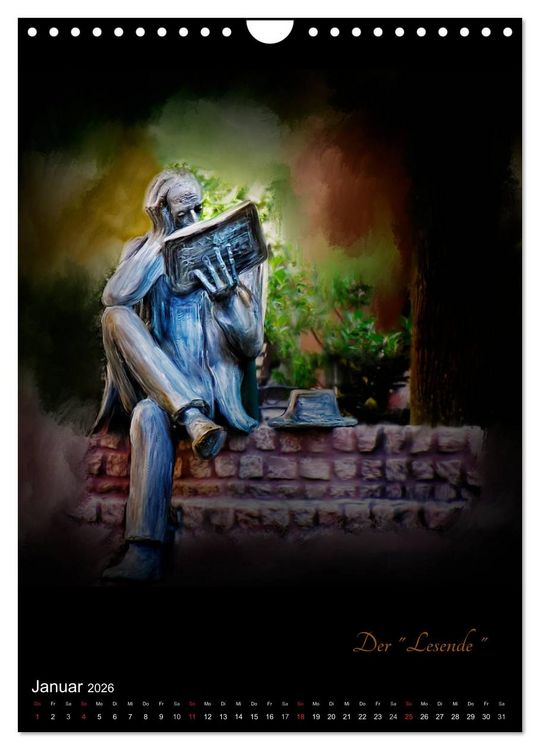 Produktbild: Herten - Digital gemalt (Wandkalender 2026 DIN A4 hoch), CALVENDO Monatskalender